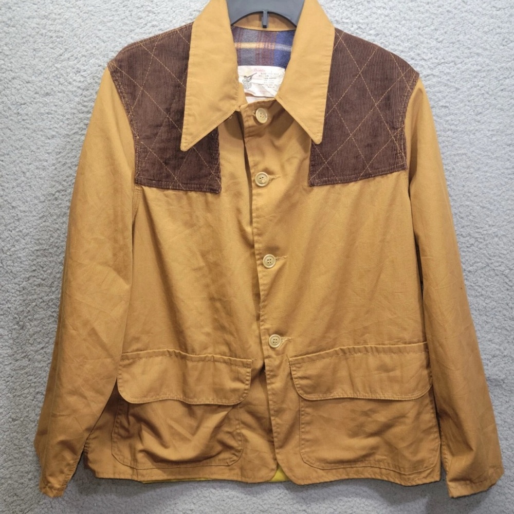Vintage Western Auto Revelation Hunting Blend Field Coat Plaid Lined Sz M